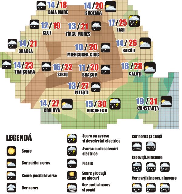 Prognoza meteo (10.07. - 11.07.2025)